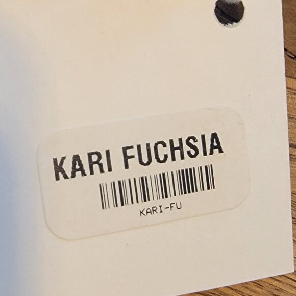 Meghan Browne Style Kari Fuchsia Bracelet Set Gold/Pink Pair of 2 - Picture 10 of 11